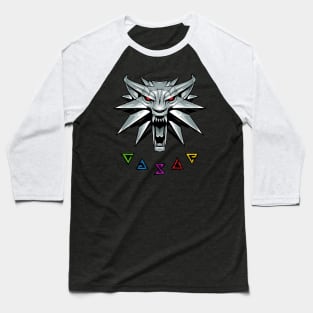 White Wolf Sigil Baseball T-Shirt